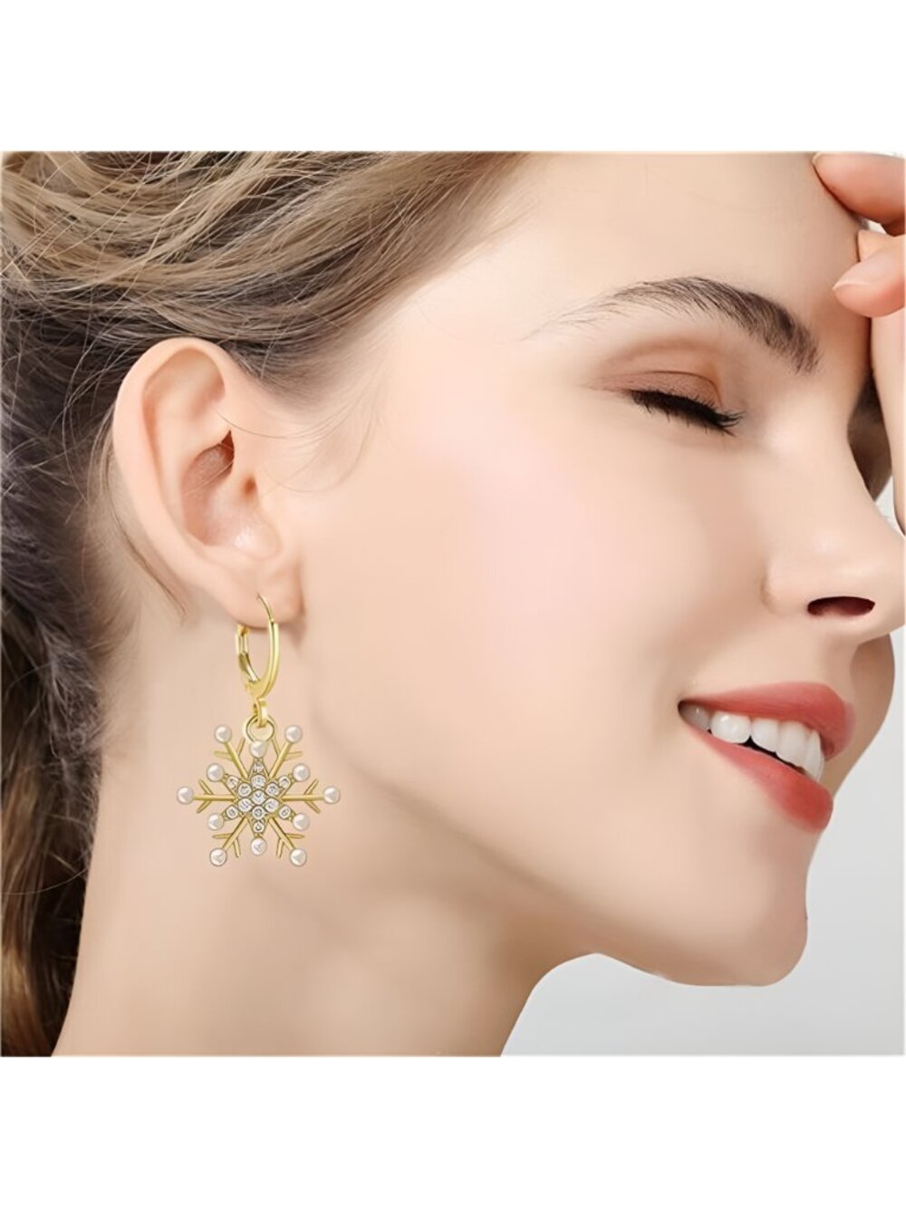Earring and Necklace Set for Women Clear Cubic Zirconia - Picture 3 of 7